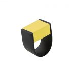 Urban Abstract Aluminium Cube Ring Christina Brampti