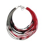 Go With The Flow Multiwire Alternate Aluminiums Necklace Christina Brampti Πορτοκαλί