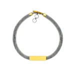 Siel Silk Rope Necklace Aluminium detail Christina Brampti