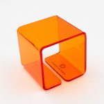 Geometric Plexiglas Orange Bracelet Christina Brampti