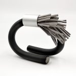 Rabber Bracelet Μαύρο -Γκρι Christina Brampti