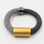 Aluminium Gold Tube Multicolor  Bracelet Christina Brampti