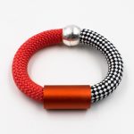 Aluminium Orange Tube Multicolor Bracelet  Christina Brampti