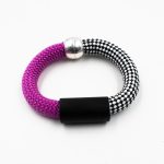 Aluminium Black Tube Bracelet Christina Brampti Purple