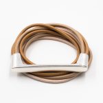 Elastic Cords Wrap Beige Bracelet Christina Brampti