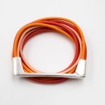 Elastic Cords Wrap Orange Bracelet Christina Brampti