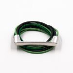 Elastic Cords Wrap Green Bracelet Christina Brampti