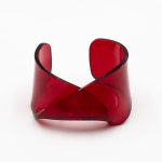Twisted Plexi Band Red Bracelet Christina Brampti