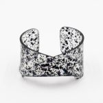 Twisted Plexi Band Black Splashes Bracelet Christina Brampti