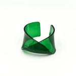 Twisted Plexi Band Green Bracelet Christina Brampti