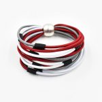 Elastic Colorful Cords Bracelet Multi Red Christina Brampti