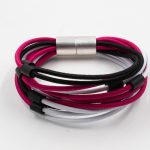 Elastic Colorful Cords Bracelet Fuchsia Christina Brampti