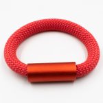 Aluminium  Orange Tube Bracelet Christina Brampti