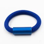Aluminium Blue Tube Bracelet Christina Brampti