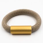 Aluminium Gold Tube Bracelet Christina Brampti
