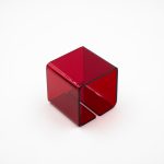 Geometric Plexiglas Red Bracelet Christina Brampti
