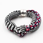 Zig - Zag Climbing Ropes Black Bracelet Christina Brampti