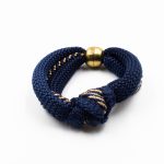 Zig - Zag Climbing Ropes Blue Bracelet Christina Brampti