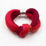 Zig - Zag Climbing Ropes Red Bracelet Christina Brampti