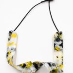 Swirl Multi Plexiglas Necklace Christina Brampti.