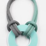 Plexiglass Circle Double Sided Short Necklace K14ΖV Christina Brampti