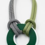 Plexiglass Circle Double Sided Short Necklace K14ΖW Christina Brampti