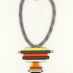 Geometric Tube Plexiglass  Boho Necklace  Κ34a  Christina Brampti