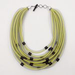 Mesh Rope Aluminium Small Tube Necklace K66j Christina Brampti