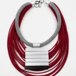 Multiwire Alternate Aluminius Necklace K2024C Christina Brampti
