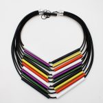 Thin Tube Cotton Multiple Necklace K1994n Christina Brampti