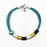 Multi  Aluminium Tube Necklace K2004m Christina Brampti