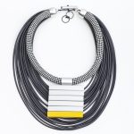Multiwire Alternate Aluminius Necklace K2024N Christina Brampti