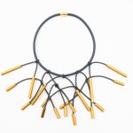Tube Knot Twig Aluminium Necklace K2281Α Christina Brampti