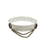 Γυναικεία Δερμάτινη Ζώνη WP18 Άσπρο