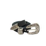 Γυναικεία Δερμάτινη Ζώνη WP20 Μαύρο