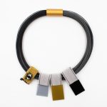 Elastic Cords Plexiglass Necklace  K2217D  Christina Brampti