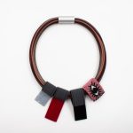 Elastic Cords Plexiglass Necklace  K2217F  Christina Brampti