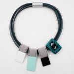 Elastic Cords Plexiglass Necklace  K2217G  Christina Brampti