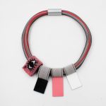 Elastic Cords Plexiglass Necklace  K2217Η  Christina Brampti