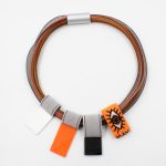Elastic Cords Plexiglass Necklace  K2217i  Christina Brampti
