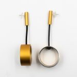 Aluminium Tube Earrings  S1529G Christina Brampti