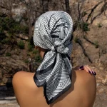 Silk Twill Scarf Pine Nudo Monk
