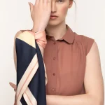 Silk Twill Scarf PinkCo Nudo Monk