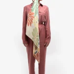 Silk Twill Scarf Leme Nudo Monk