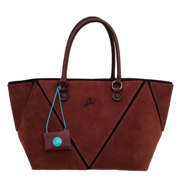 Γυναικεία Δερμάτινη Shoulder Bag Gabs Rioko Καφέ