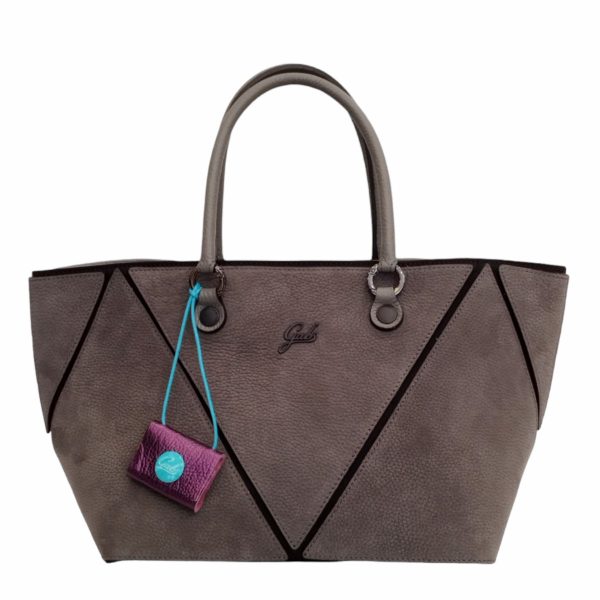 Γυναικεία Δερμάτινη Shoulder Bag Gabs Rioko Γκρι