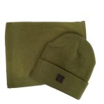 Unisex Σετ Κασκόλ με σκουφί Byblos Λαδί