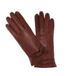 Γυναικεία Δερμάτινα Γάντια Guy Laroche G2 Καφέ