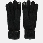 Γυναικεία Πλεκτά Γάντια Logomania Anekke Μαύρα