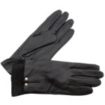 Γυναικεία Δερμάτινα Γάντια Guy Laroche G4 Μαύρα